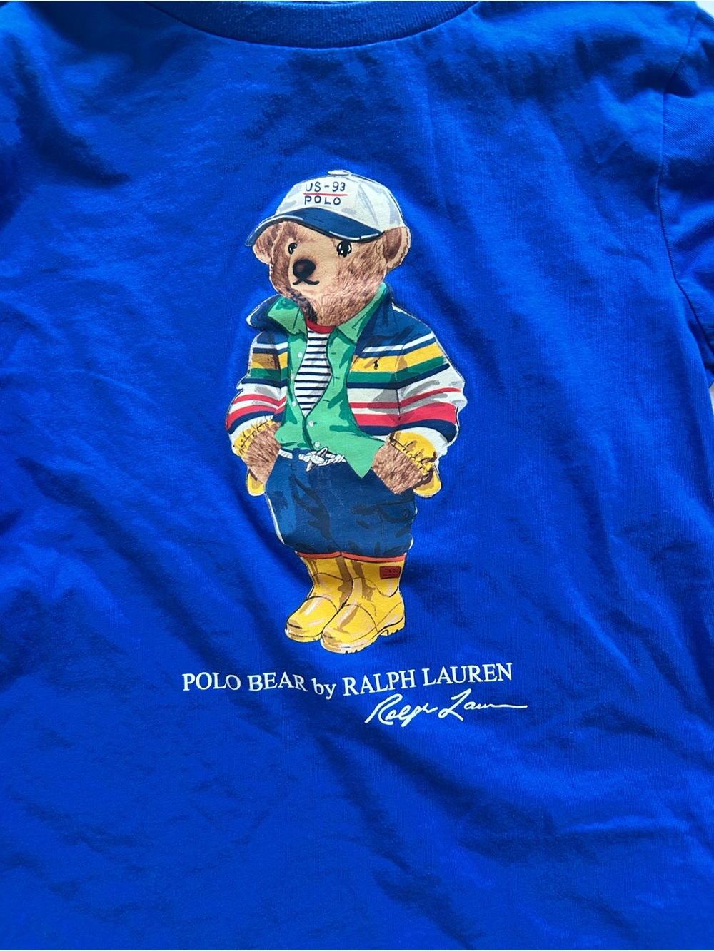 Ralph Lauren Little Boys Polo Bear Cotton Jersey Long-Sleeve Tee - Picture 5 of 11